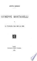 Giuseppe Montanelli e la Toscana dal 1815 al 1862