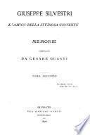 Giuseppe Silvestri l'amico della studiosa gioventù