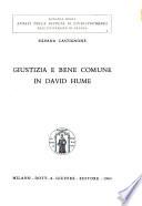 Giustizia e bene comune in David Hume
