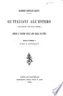 Gl'Italiani all'estero dal secolo VIII ai di nostri