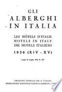 Gli alberghi in Italia