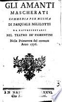 GLI AMANTI MASCHERATI
