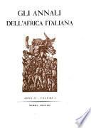 Gli annali dell'Africa italiana