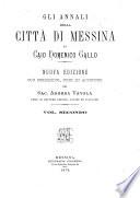 Gli annali della città di Messina