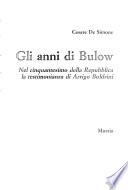 Gli anni di Bulow