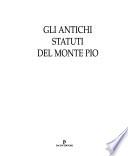 Gli antichi statuti del Monte Pio