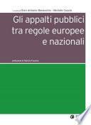 Gli appalti pubblici tra regole europee e nazionali