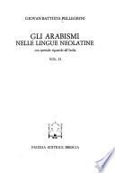 Gli arabismi nelle lingue neolatine