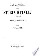 Gli archivi della storia d'Italia