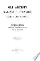 Gli artisti italiani e stranieri negli Stati estensi