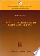 Gli atti atipici nel diritto dell'Unione europea