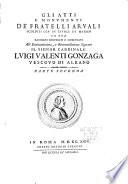 Gli atti e monvmenti de' fratelli Arvali