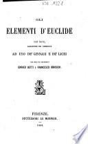 Gli elementi d'Euclide