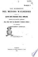 Gli elementi del metodo Waldersee sino a quanto deve insegnarsi nella compagnia incorporato come prescrizione regolamentare nella prima parte del regolamento d'esercizio austriaco che comprende l'addestramento individuale
