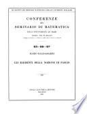 Gli elementi della nozione di fascio