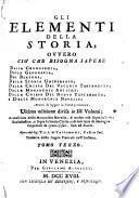 Gli Elementi Della Storia