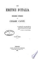 Gli Eretici d'Italia discorsi storici