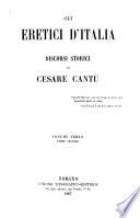 Gli Eretici d'Italia discorsi storici