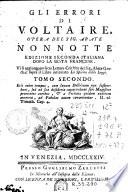 Gli Errori di Voltaire, 2