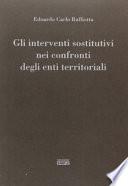 Gli interventi sostitutivi nei confronti degli enti territoriali
