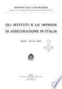 Gli istituti e le imprese di assicurazione in Italia