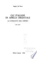 Gli italiani in Africa orientale