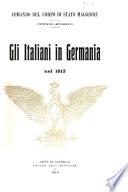 Gli italiani in Germania nel 1813 [i.e. milleottocentotredici]