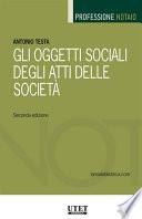 Gli oggetti sociali degli atti delle società