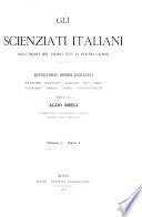 Gli scienziati italiani dall'inizio del medio evo ai nostri giorni