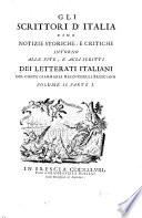 Gli scrittori d'Italia, cioè notizie storiche e critiche intorno alle vite e agli scritti dei letterati italiani: B