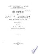 Gli scrittori della storia Augusta studiati principalmente nelle loro fonti