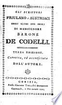 Gli scrittori Friulano-Austriaci degli ultimi due secoli. 3. ed