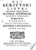 Gli Scrittori Liguri