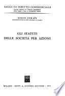 Gli statuti delle società per azioni