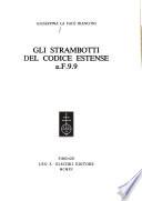 Gli strambotti del codice estense [Alpha] F.9.9