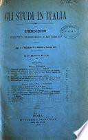 Gli studi in Italia periodico didattico, scientifico e letterario