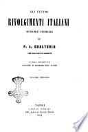 Gli ultimi rivolgimenti italiani memorie storiche