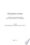 Gli umanisti e le terme