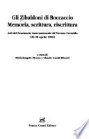 Gli zibaldoni di Boccaccio