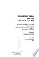 Glossario degli antichi volgari italiani