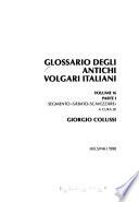 Glossario degli antichi volgari italiani