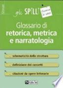 Glossario di retorica, metrica e narratologia