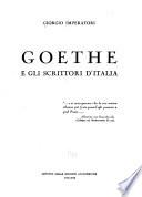 Goethe e gli scrittori d'Italia