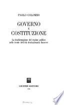 Governo e costituzione