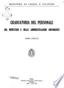 Graduatoria del personale del Ministero e delle amministrazioni dipendenti