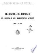 Graduatoria del personale del Ministero e delle amministrazioni dipendenti