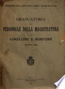 Graduatoria del personale della magistratura e delle cancellerie e segreterie