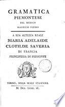 Gramatica piemontese
