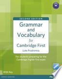 Grammar and Vocabulary for Cambridge First