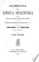 Grammatica della lingua spagnuola